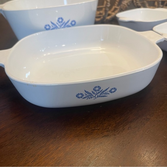 VINTAGE CORNING WARE White Blue Casserole Dishes - Picture 14 of 15